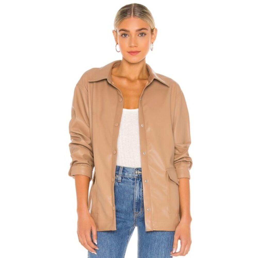 NWT L'Academie Coco Jacket in Nude Small​​​​​